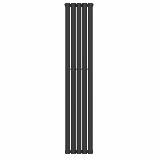 300 mm x 1600 mm, schwarzer vertikaler Designer-Einzelsäulenheizkörper, 1695 BTU