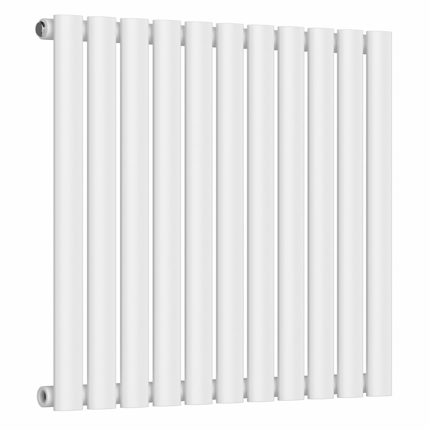 660mm x 600mm White Designer Horizontal Single Column Radiator, 1535 BTU