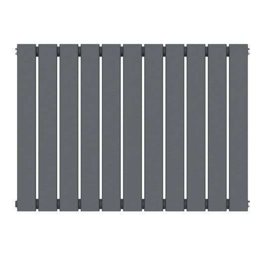 832 mm x 600 mm, anthrazitgrauer Designer-Flachheizkörper, horizontal, 1964 BTU