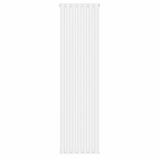 420 mm x 1600 mm, weißer vertikaler Designer-Doppelsäulenheizkörper, 4607 BTU