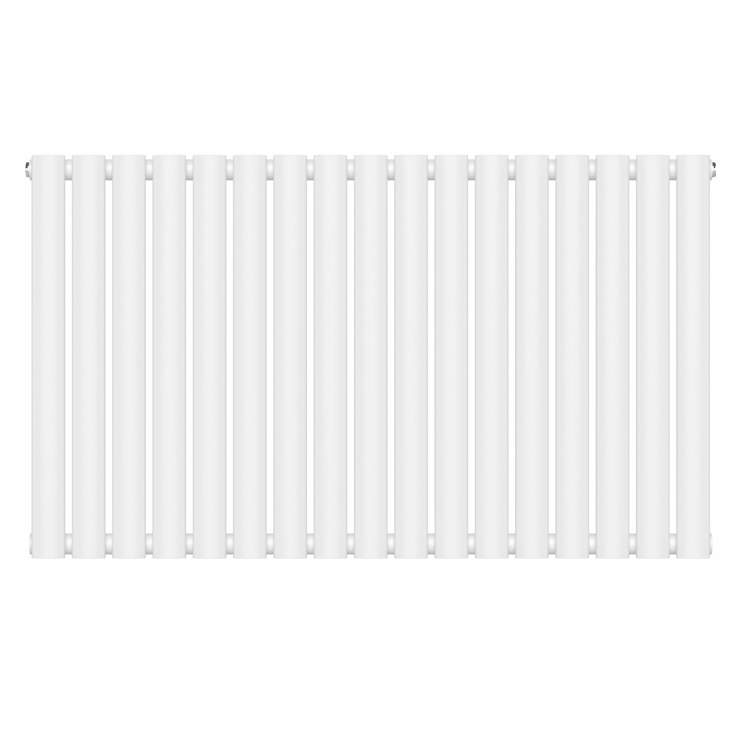 1020mm x 600mm White Designer Horizontal Single Column Radiator, 2370 BTU