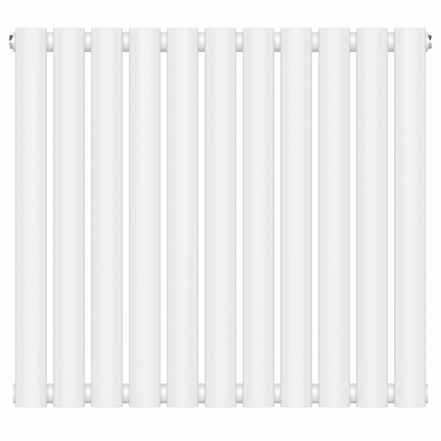 660mm x 600mm White Designer Horizontal Single Column Radiator, 1535 BTU