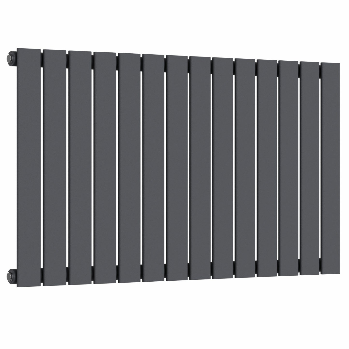 Radiateur plat horizontal design gris anthracite de 1 060 mm x 600 mm, 2 503 BTU