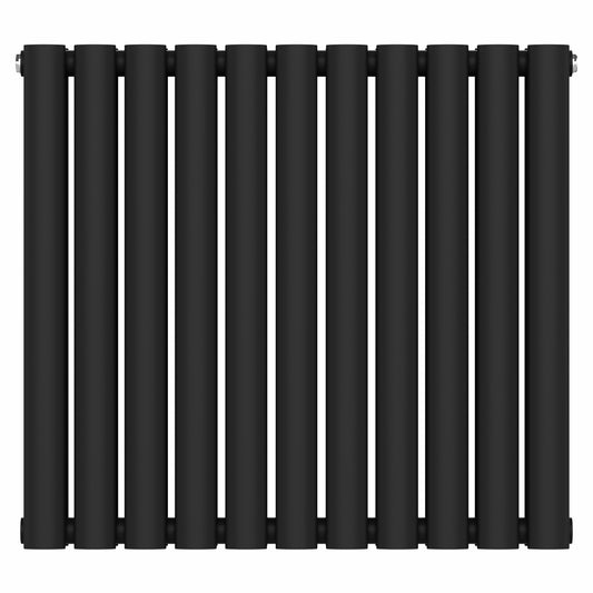 660 mm x 600 mm, schwarzer horizontaler Designer-Doppelsäulenheizkörper, 2851 BTU