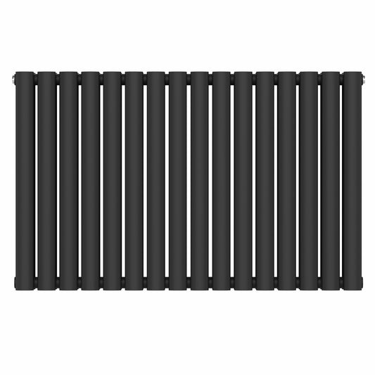 960 mm x 600 mm, schwarzer horizontaler Designer-Doppelsäulenheizkörper, 4147 BTU