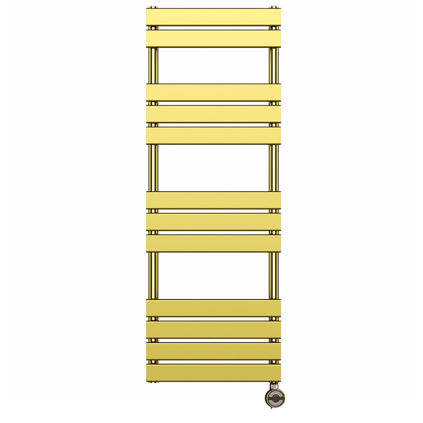 500 x 1400mm Gold Electric Heated Towel Rail Radiator – Flat Panel Designer 501W Pre Filled UK