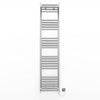 300mm Wide - 1600mm High Flat Chrome Electric Heated Towel Rail Radiator