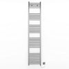 300mm Wide - 1700mm High Flat Chrome Electric Heated Towel Rail Radiator