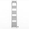 300mm Wide - 1800mm High Flat Chrome Electric Heated Towel Rail Radiator