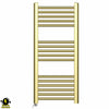 400mm Wide - 900mm High Shiny Gold Electric Heated Towel Rail Radiator