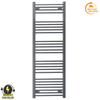 Radiateur sèche-serviettes électrique gris anthracite de 400 mm de large et 1 400 mm de haut