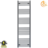 Radiateur sèche-serviettes électrique gris anthracite de 400 mm de large et 1700 mm de haut