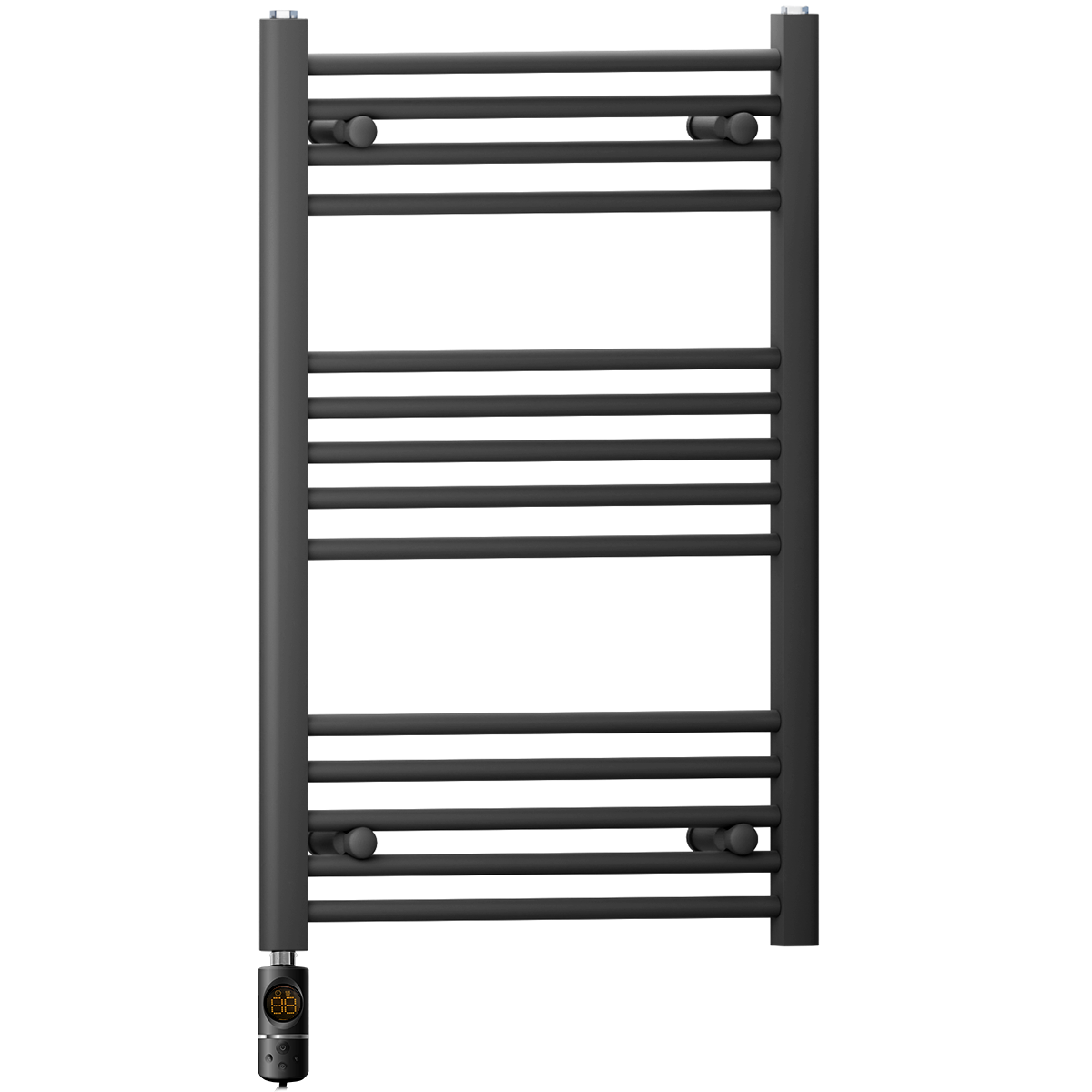 45 80 Anthracite Grey Towel Rail Radiator Heated Warmer Wide High Electric AF Element Thermostatic