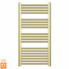 550mm Wide - 1000mm High Shiny Gold Heated Towel Rail Radiator