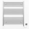 800mm Wide - 800mm High Flat Chrome Electric Heated Towel Rail Radiator