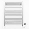 800mm Wide - 900mm High Flat Chrome Electric Heated Towel Rail Radiator