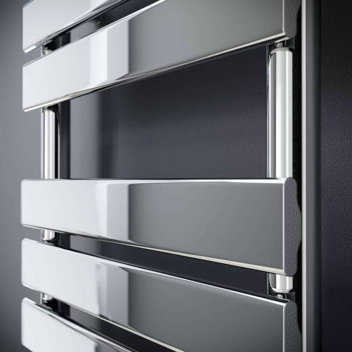 550 x 800mm Chrome Heated Towel Rail Radiator – Flat Panel Designer 1,187 BTU Central Heating UK