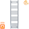 Radiateur sèche-serviettes plat chromé de 400 mm de large et 1700 mm de haut