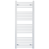 Radiateur sèche-serviettes plat blanc de 400 mm de large et 1 200 mm de haut