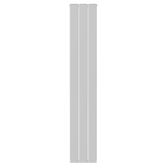 Vertical Aluminium Radiator 1800 x 305mm – White Double Panel – Model Lena