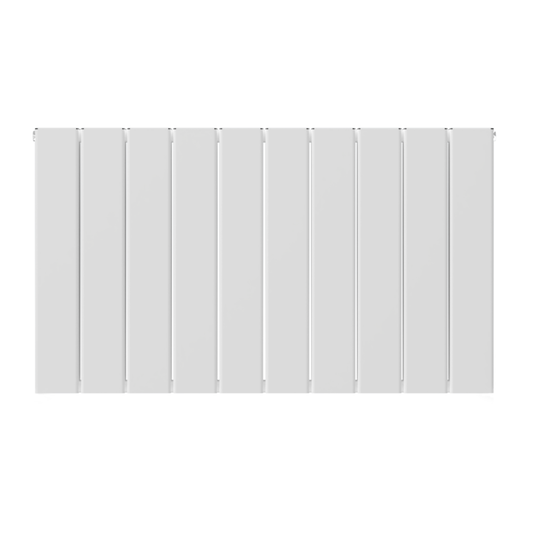Horizontal Aluminium Radiator 600 x 1022mm – White Double Panel – Model Lena