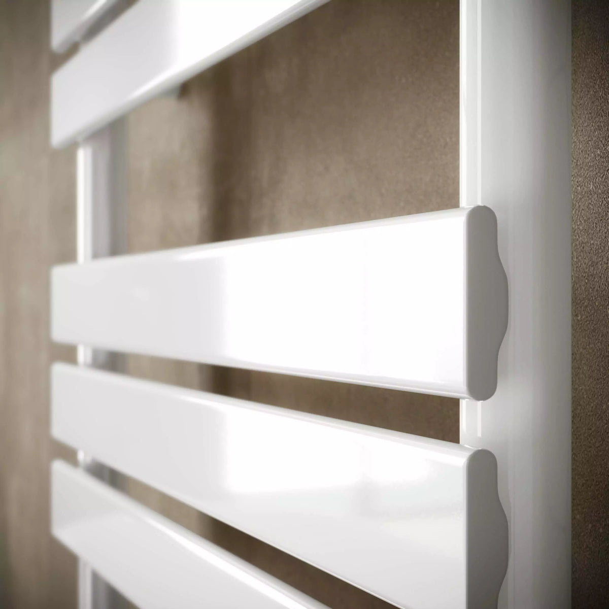 500 x 1200mm White Heated Towel Rail Radiator – Flat Panel Designer 1913 BTU Central Heating UK