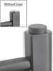 2 bouchons de radiateur gris anthracite pour bouchons d'obturation et vannes de purge d'air