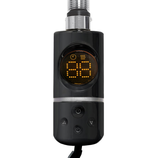 Sèche-serviettes thermostatique électrique à immersion de type AF, noir