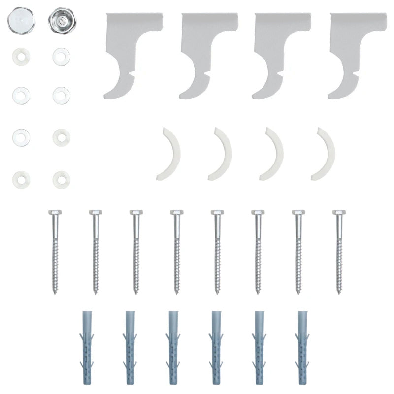 660mm x 600mm White Designer Horizontal Double Column Radiator, 2851 BTU