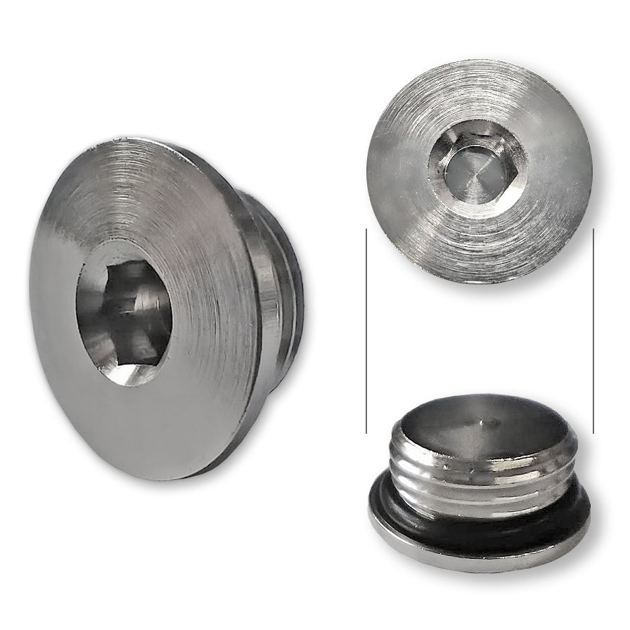1/2" BSP Male Radiator Blanking Plug – Allen Key Socket Head with O Ring Seal UK