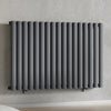 Radiateur horizontal simple colonne design gris anthracite 1 020 mm x 600 mm, 2 370 BTU