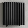 660mm x 600mm Black Designer Horizontal Double Column Radiator, 2851 BTU