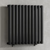 660mm x 600mm Black Designer Horizontal Single Column Radiator, 1535 BTU