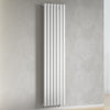 420mm x 1600mm White Designer Vertical Single Column Radiator, 2373 BTU