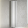 420mm x 1600mm White Designer Vertical Double Column Radiator, 4607 BTU