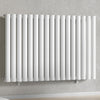 1020mm x 600mm White Designer Horizontal Single Column Radiator, 2370 BTU