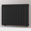 832mm x 600mm Black Designer Horizontal Single Flat Panel Radiator, 1964 BTU