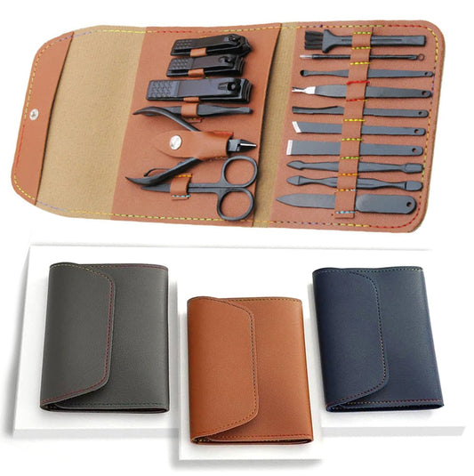 Finger Nail Toe Nail Clippers Cutter Set Pedicure Kit Heavy Duty For Nails 16pcs