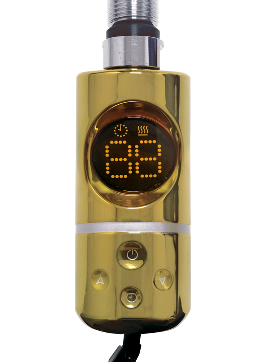 Sèche-serviettes thermostatique de type AF, élément chauffant électrique à immersion, couleur or