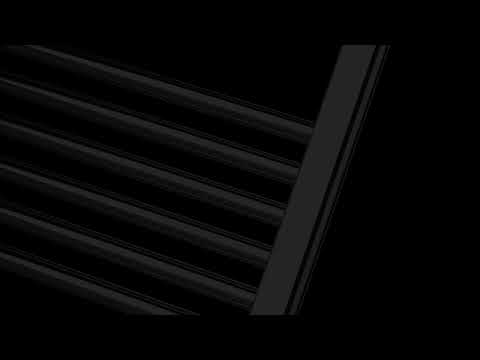 Radiateur sèche-serviettes plat chromé de 450 mm de large et 1 400 mm de haut