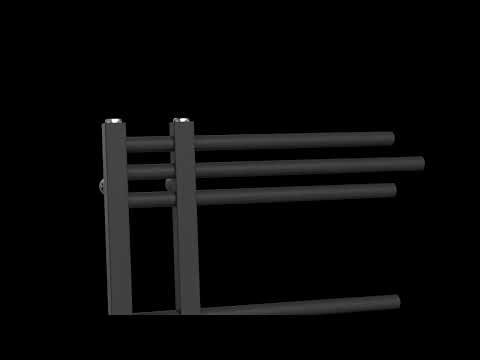 500 x 900mm Sydney Black Electric Heated Towel Rail Radiator Flat Ladder Pre Filled Bathroom Heater