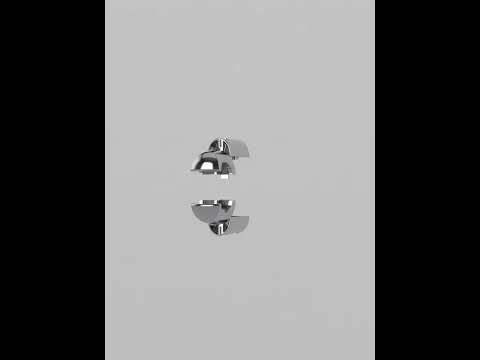 Chrome Clamp Brackets for Towel Rail Radiators Flat/Curved (19mm, 22mm, 25mm)