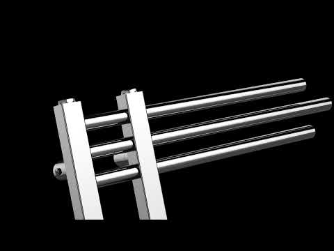 500 mm breit – 900 mm hoch Sydney Chrom Designer-Handtuchheizkörper