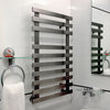 500mm x 840mm Daisy nr10 - Stainless Steel Brushed Chrome Designer Towel Rail Radiator