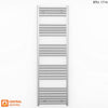 500mm Wide - 1600mm High Flat Chrome Heated Towel Rail Radiator