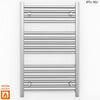 500mm Wide - 800mm High Flat Chrome Heated Towel Rail Radiator