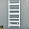 500mm Wide - 800mm High Flat White Electric Heated Towel Rail Radiator