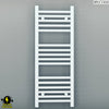 500mm Wide - 900mm High Flat White Electric Heated Towel Rail Radiator