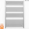 800mm Wide - 1000mm High Flat Chrome Heated Towel Rail Radiator