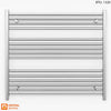 900mm Wide - 800mm High Flat Chrome Heated Towel Rail Radiator